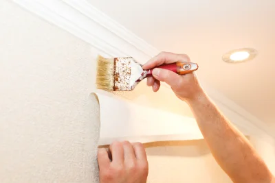 Pose de papier peint à la Villeneuve-les-Convers — revêtements muraux et toiles de verre